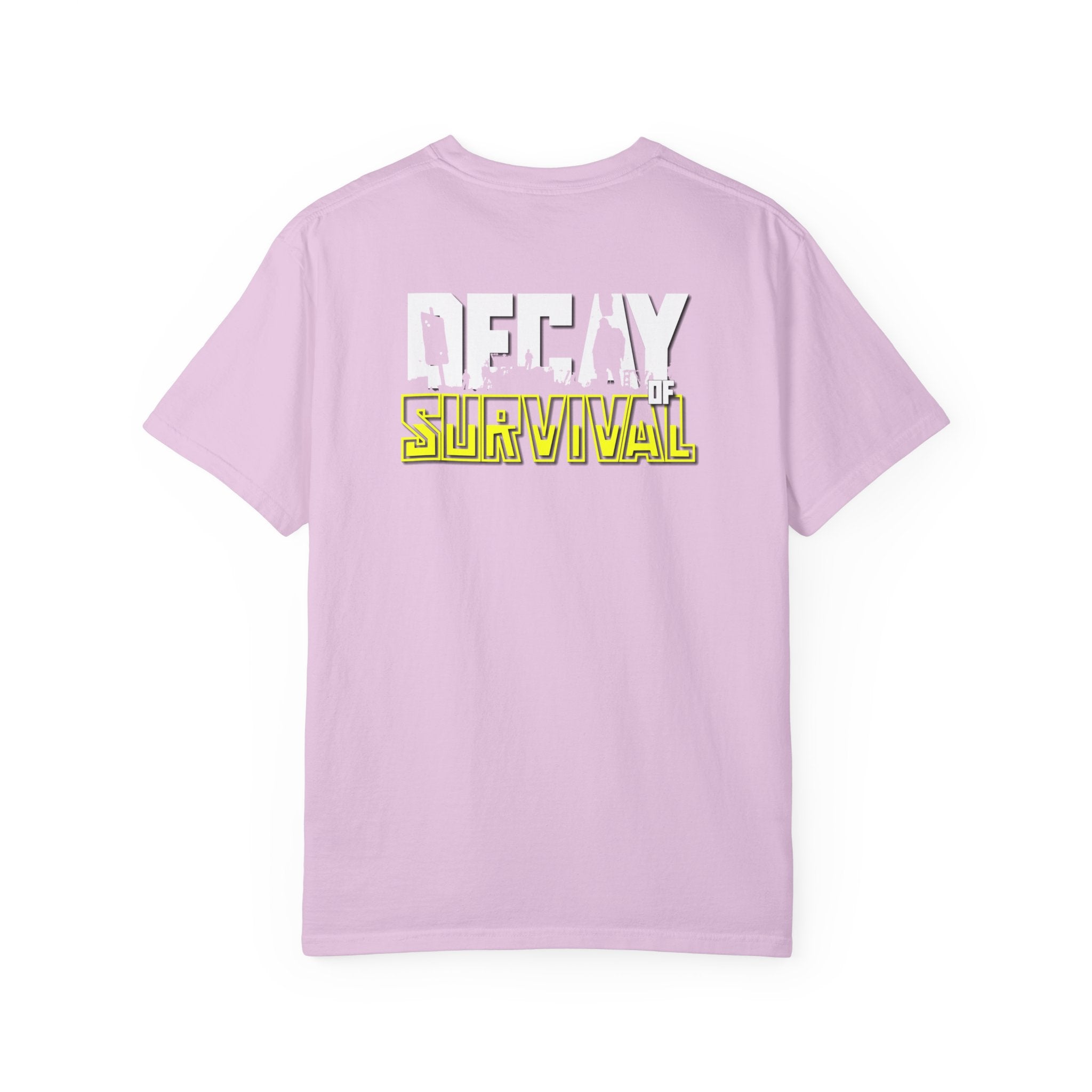 Decay Of Survival Faction Tee — 'ABN' Logo Front & 'Decay of Survival - Yellow' Graphic Back
