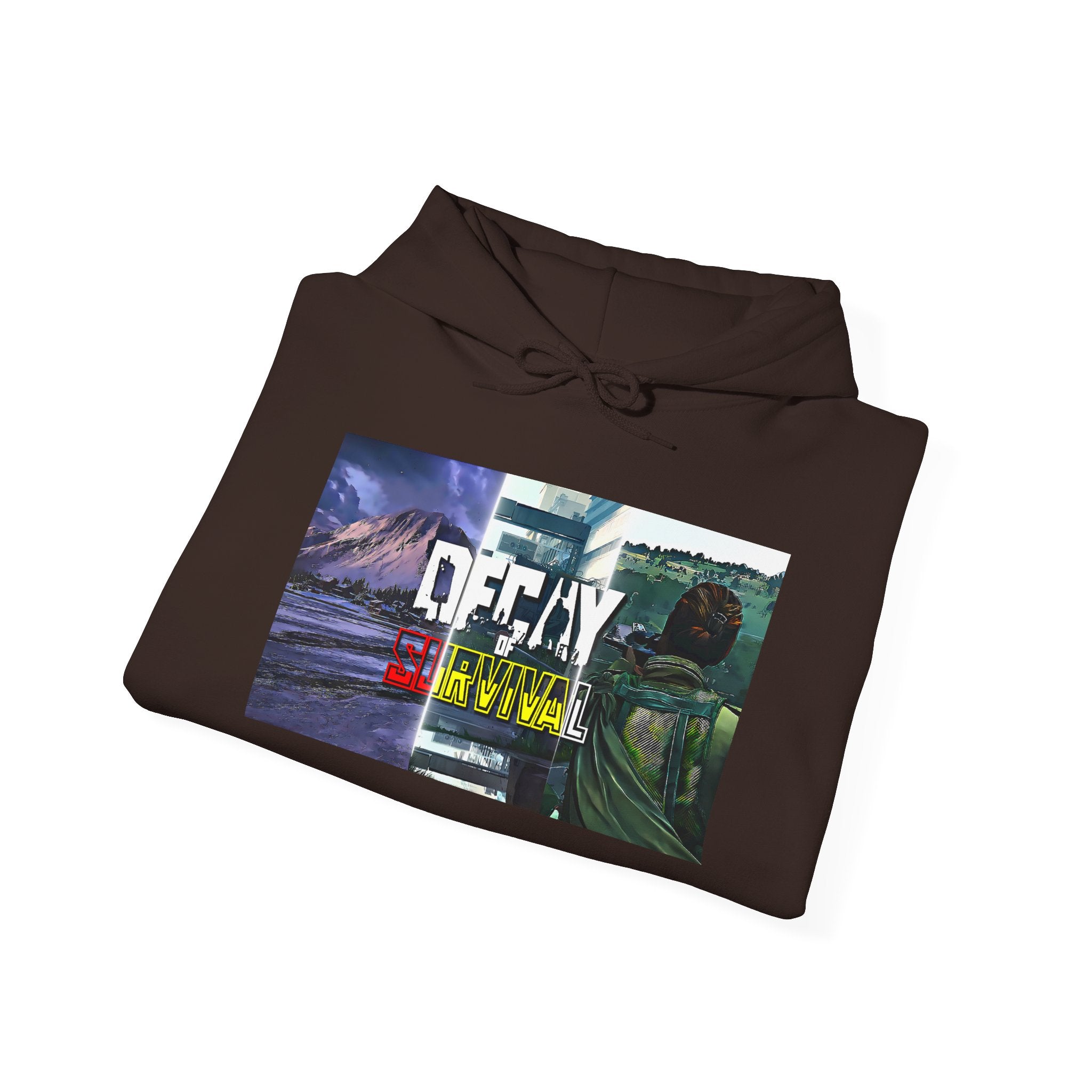 Decay Of Survival Hoodie — Post-Apocalyptic Landscape Graphic Hoodie