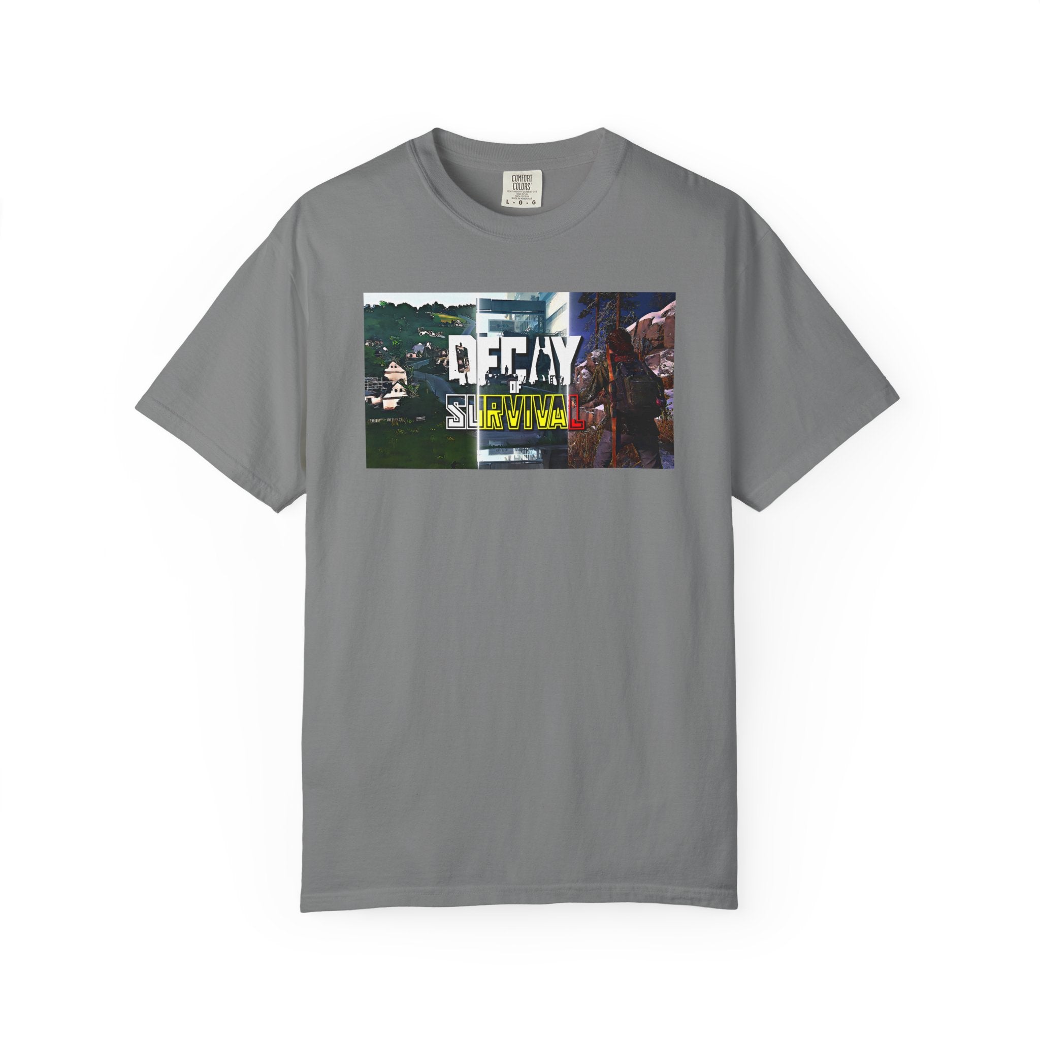 Decay Of Survival Faction Tee — 'Decay of Survival' Logo Front & 'FullMetalMafia' Graphic Logo Back