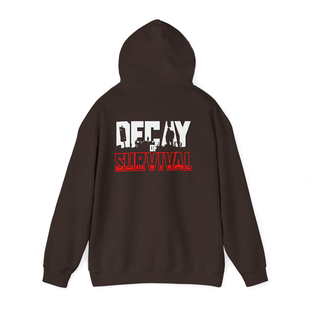 Survival PvP Hoodie — ‘Decay of Survival’ Gaming Graphic Sweatshirt