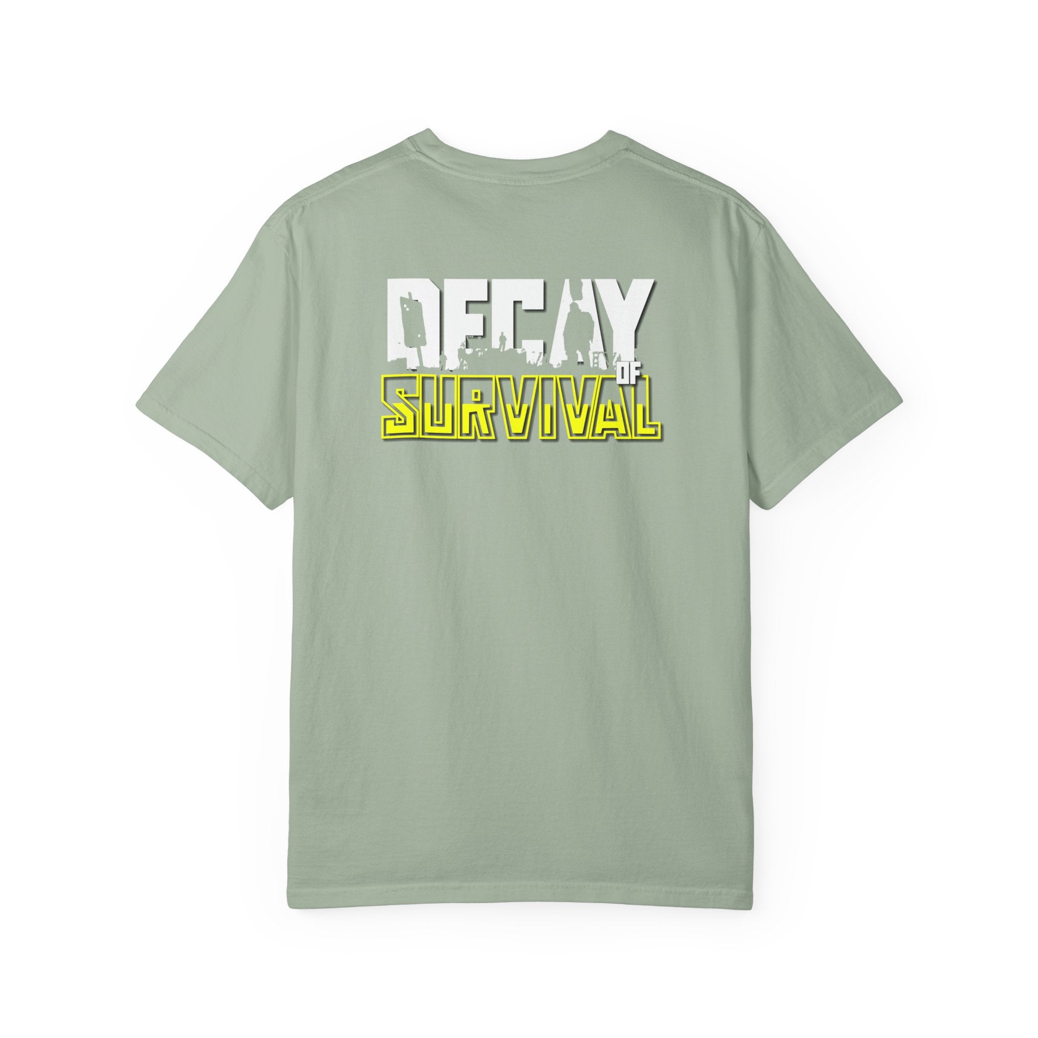 Decay Of Survival Faction Tee — 'ABN' Logo Front & 'Decay of Survival - Yellow' Graphic Back