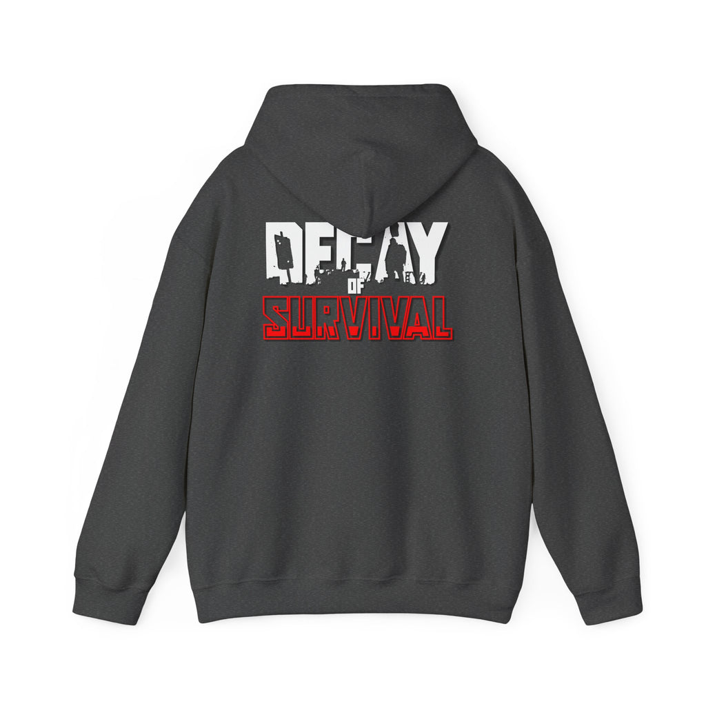 Survival PvP Hoodie — ‘Decay of Survival’ Gaming Graphic Sweatshirt