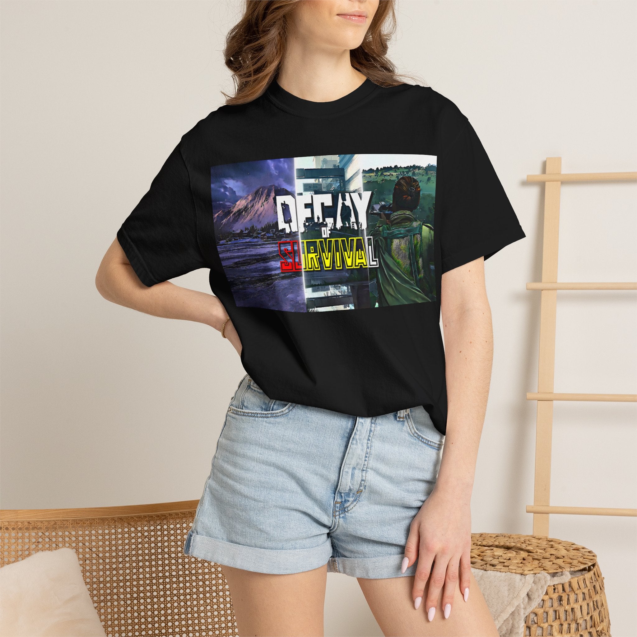 Decay Of Survival Retro Graphic T-Shirt — "OFFDAY Survival" Gamer Adventure Tee