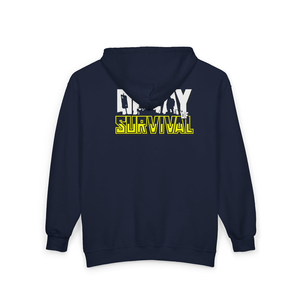 Decay Of Survival - Yellow Zip Up Hoodie — ABN Faction Logo Streetwear