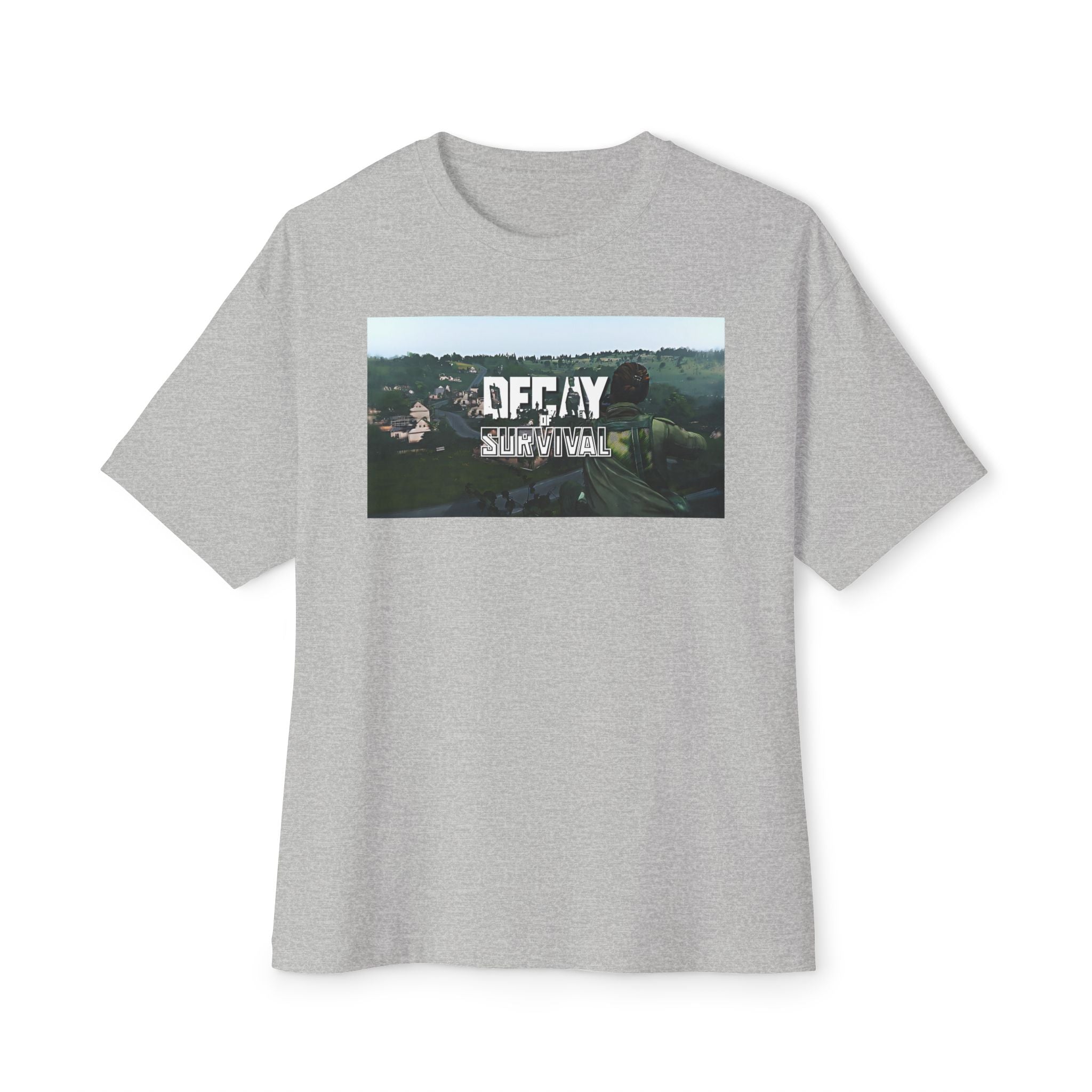 Boxy Tee — 'Decay Survival' Graphic Oversized T‑Shirt