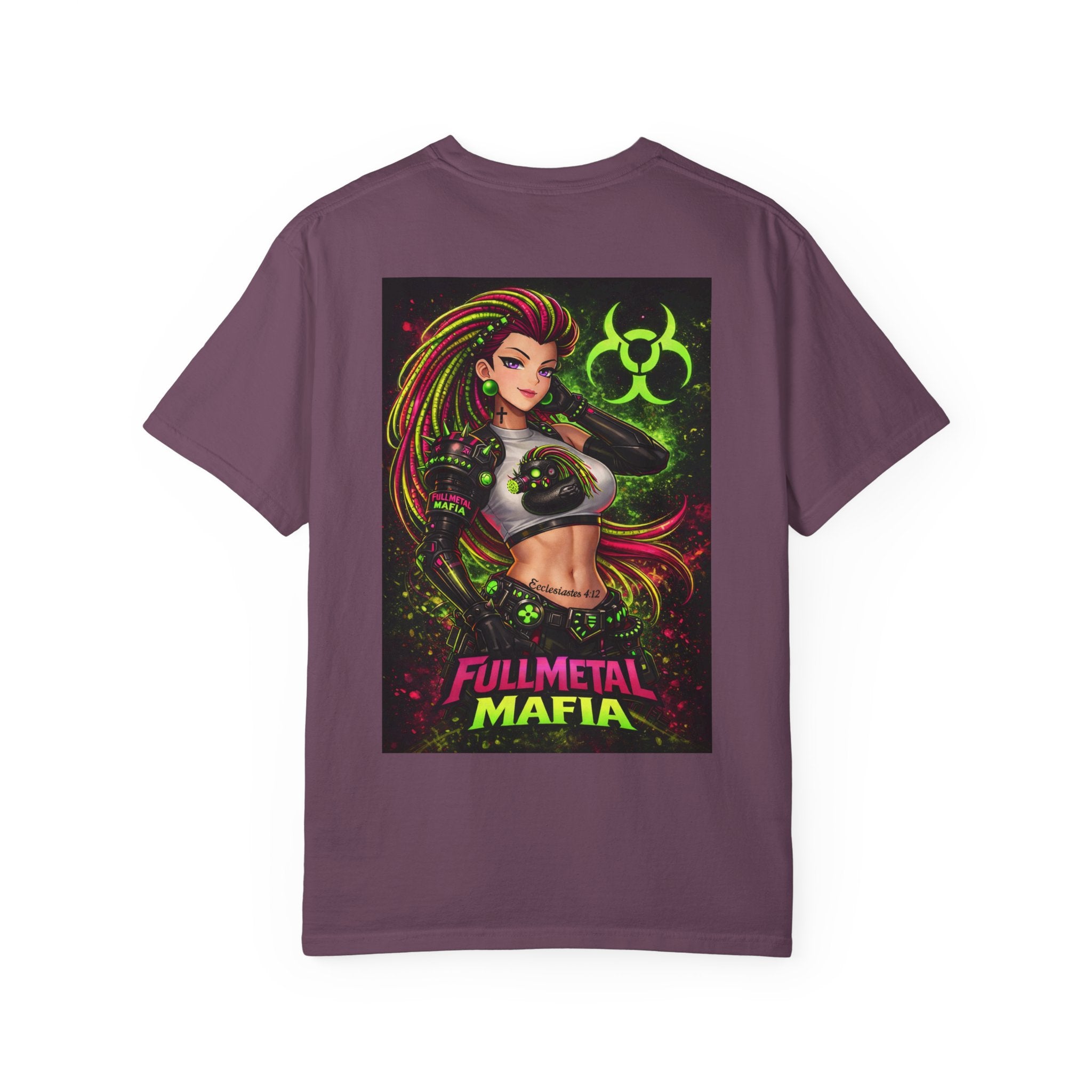 Decay Of Survival Faction Tee — 'Decay of Survival' Logo Front & 'FullMetalMafia' Graphic Logo Back
