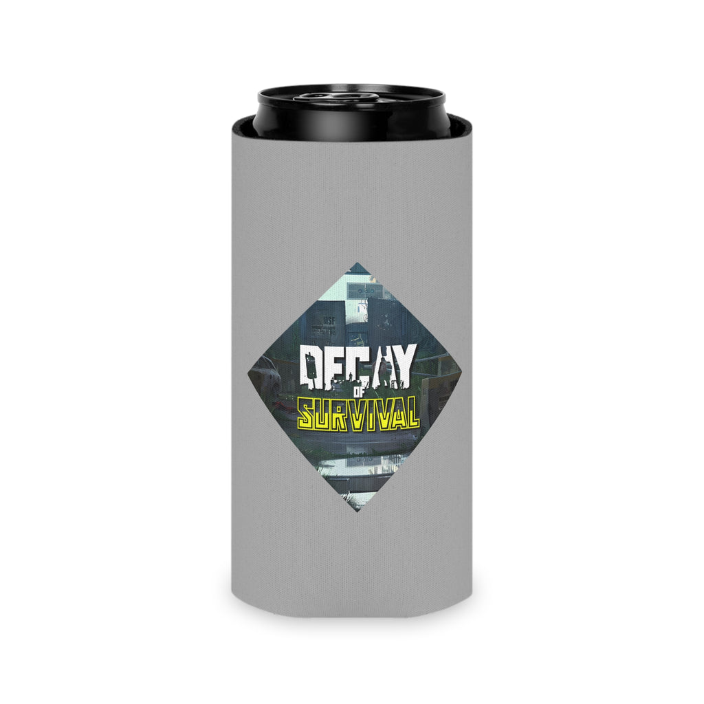 Decay Of Survival Can Cooler - Post-Apocalyptic Gamer Beverage Koozie