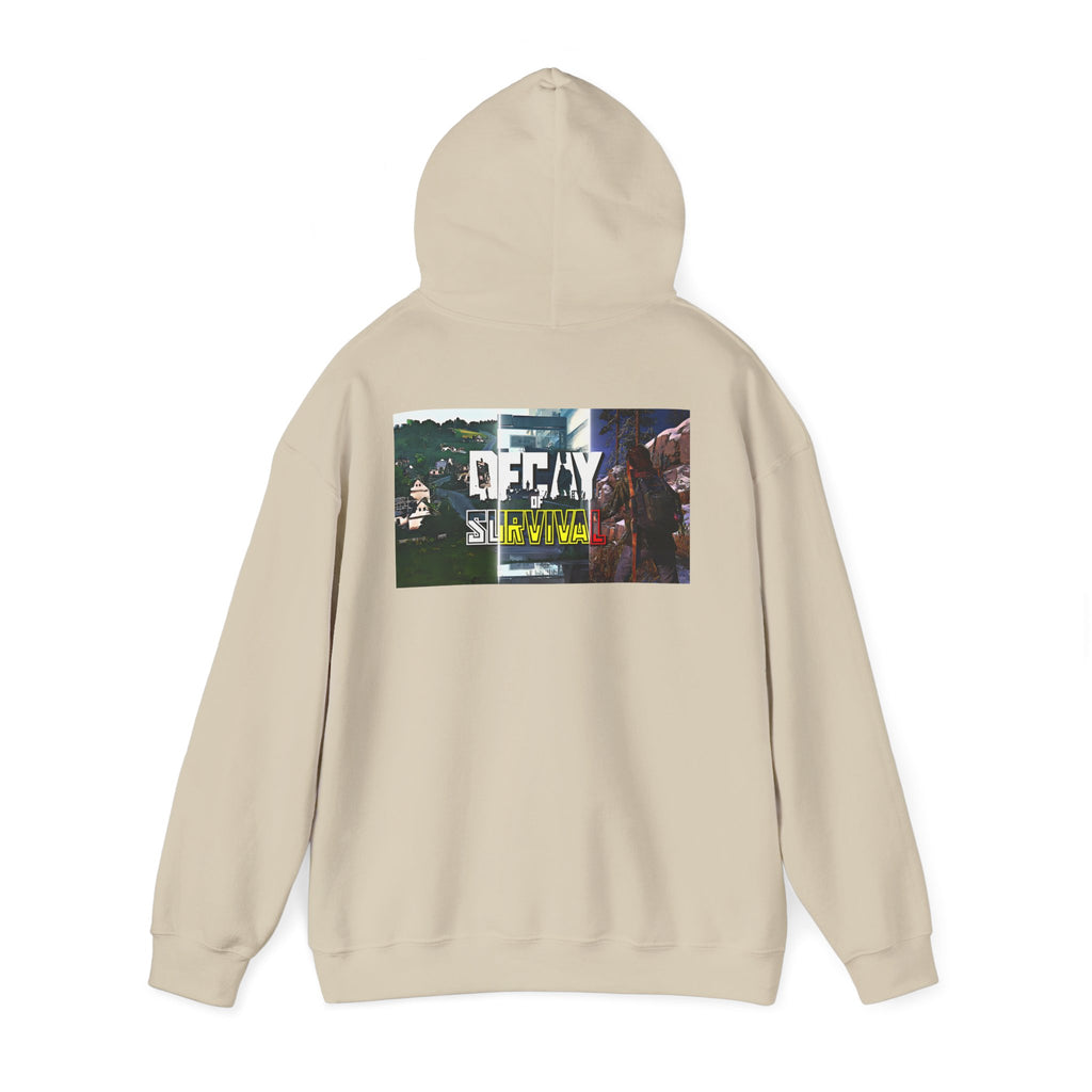 Survivor Graphic Hoodie — 'Decay' Urban Photo-Print Back Crewneck