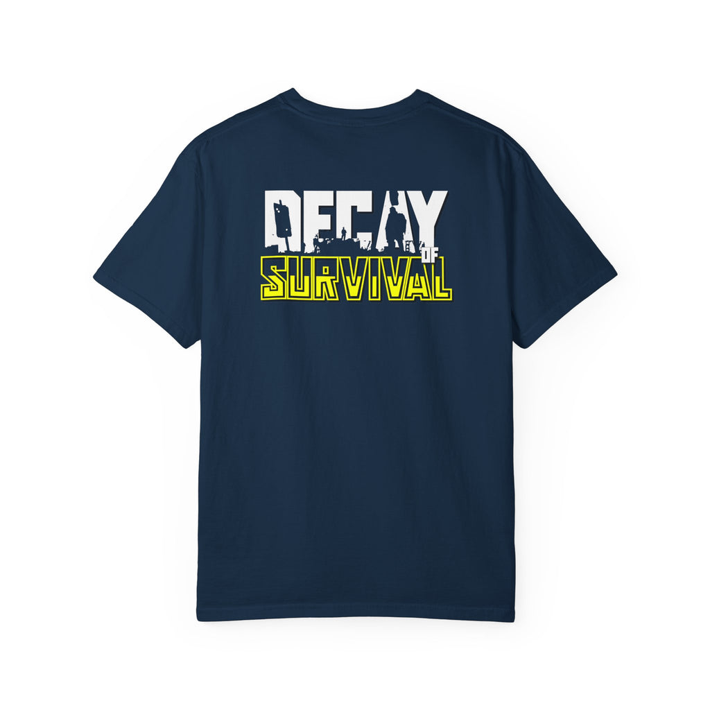 Decay Of Survival Faction Tee — 'ABN' Logo Front & 'Decay of Survival - Yellow' Graphic Back