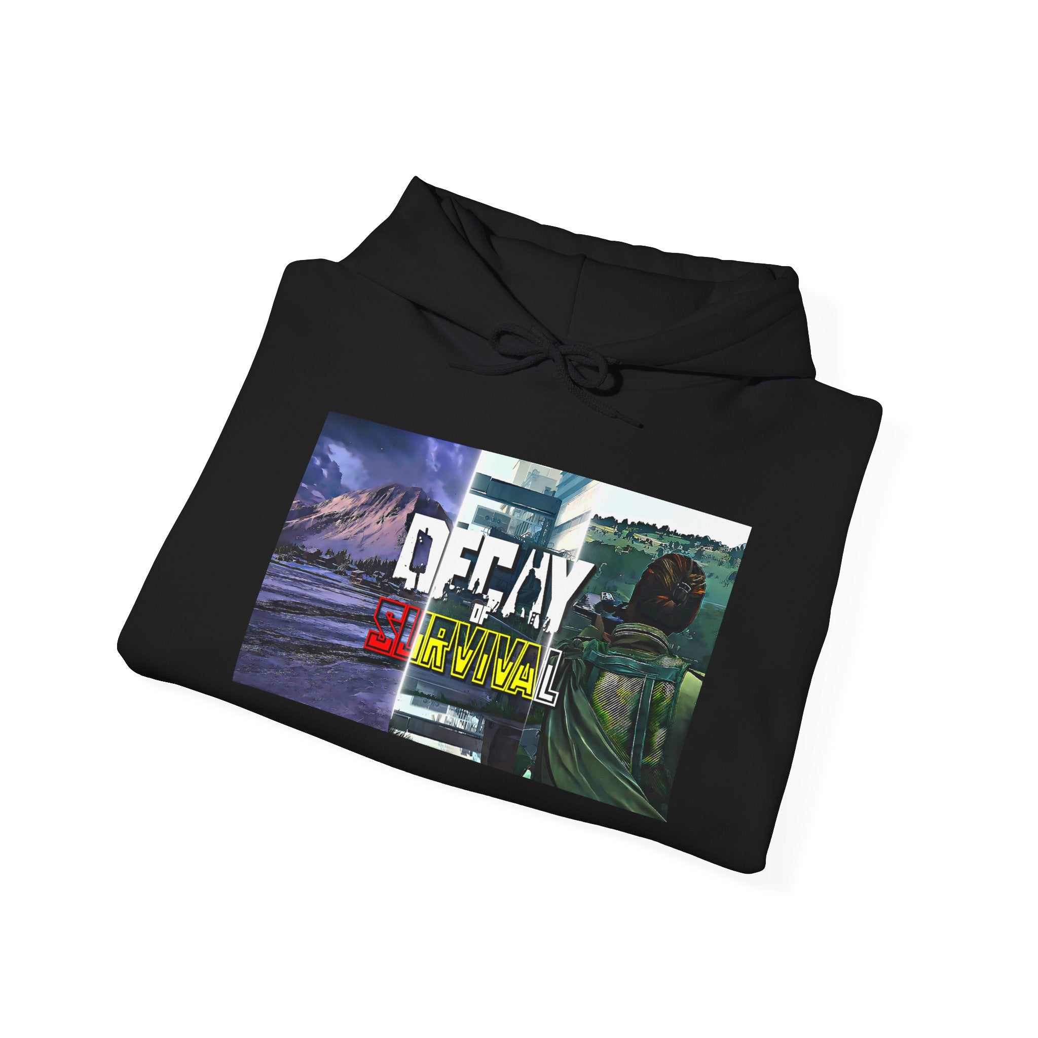 Decay Of Survival Hoodie — Post-Apocalyptic Landscape Graphic Hoodie