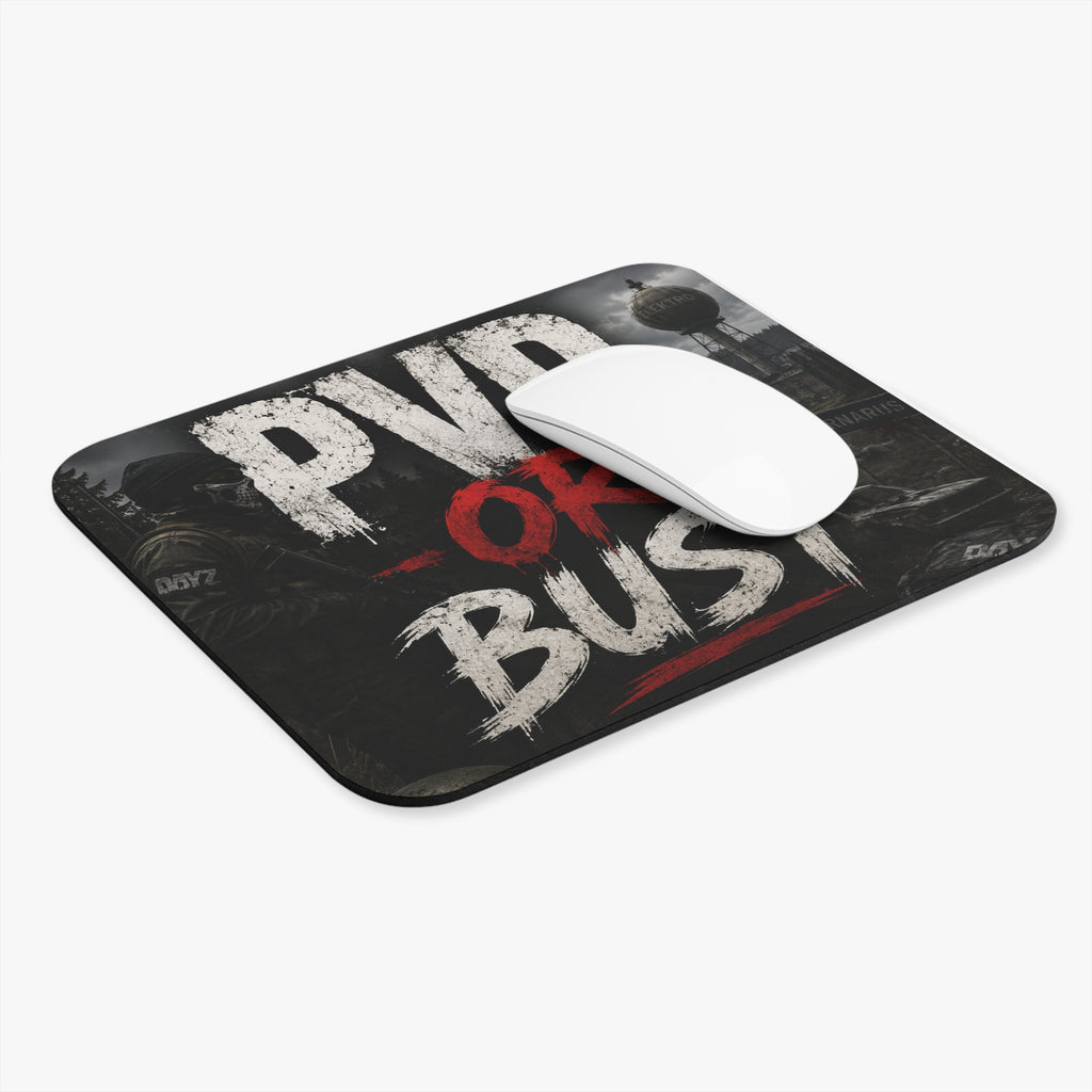 PVP or Bust Mouse Pad — Gamer Tactical Desk Mat