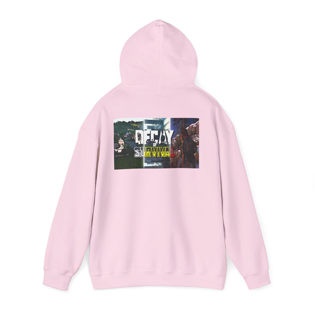 Survivor Graphic Hoodie — 'Decay' Urban Photo-Print Back Crewneck
